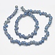 Electroplate Glass Beads Strands EGLA-N0001-15-B01-2