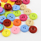 2-Rondelle botones de plástico BUTT-R034-050-1