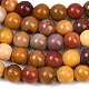 Круглый природных mookaite бисер пряди&nbsp;G-F216-4mm-19-5