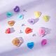 Chgcraft 150 pieza de 10 colores de plástico con forma de corazón para solapa con parte trasera de mariposa con 150 tachuelas de latón para solapa FIND-CA0005-35-4
