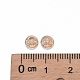 925 plata esterlina tuercas de oreja STER-E062-01G-2