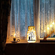 Film de lampe en pvc pour bricolage lumière colorée lampe suspendue bocal en verre dépoli DIY-WH0408-017-5