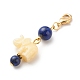 Décorations de pendentif en perles de pierres précieuses naturelles HJEW-JM00711-01-4