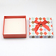 Square with Checkered Pattern Cardboard Jewelry Boxes CBOX-Q034-21-5
