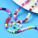 Handmade Polymer Clay Beads Strands CLAY-N008-061-10-8