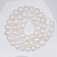 Chgcraft 2 hebras cuentas de perlas de agua dulce cultivadas naturales cuentas de perlas con forma de patata de color de concha para la fabricación de joyas PEAR-CA0001-02-3