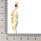 Латунные микро проложить кубического циркония подвески KK-K389-046G-3