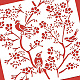 Stencil di fiori di ciliegio benecreat 12x12