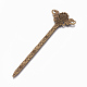 Tibetan Style Alloy Hair Stick Findings OHAR-WH0016-06A-1