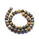 Perles de jaspe picasso naturelles G-K293-F03-D-2