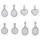 DICOSMETIC 8Pcs 4 Styles Natural Freshwater Shell Charms KK-DC0003-26-1