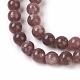 Perles de lépidolite naturelle / mica violet G-G770-04-4mm-3