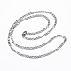 304 Stainless Steel Figaro Chain Necklaces NJEW-H445-17P-1
