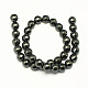 Non-magnetic Synthetic Hematite Beads Strands G-S084-6mm-2
