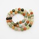 De piedras preciosas naturales mixtos hebras de perlas redonda G-P070-25-6mm-2