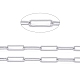 304 Stainless Steel Paperclip Chains CHS-F011-03B-P-1