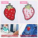 36 шт. 6 стиля клубники компьютерная вышивка тканевые самоклеящиеся нашивки&nbsp;PATC-FG0002-42-4