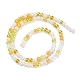 Transperant Electroplate Glass Beads Strands X-GLAA-P056-4mm-B01-2