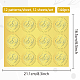12 foglio di adesivi autoadesivi in lamina d'oro in rilievo DIY-WH0451-021-2