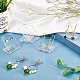 Pandahall Elite 10 Stück Bio-Glas-Ohrring-Ausstellungsständers EDIS-PH0001-11A-2