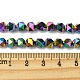Chapelets de perles en verre électroplaqué&nbsp;EGLA-K061-07A-FP01-4