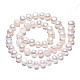 Brins de perles de culture d'eau douce naturelles PEAR-N014-07G-2