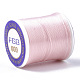 シードビーズ用のナイロン66コーティングビーズ糸  ピンク  0.1mm  約54.68ヤード（50m）/ロール NWIR-R047-013-2