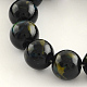 Chapelets de perles rondes en verre peint de cuisson DGLA-Q014-12mm-03-2