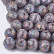 Perles recouvertes de tissu de fil de polyester X-WOVE-T009-16mm-02-1
