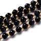 Natural Black Onyx Beads Strand G-M367-41A-1