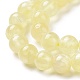 Brins de perles de sélénite jaune naturel G-N328-025C-03-4