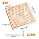 Chgcraft 1pc gehäkelte Blockierbretter aus Holz DIY-CA0004-76-2