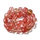 Cherry Quartz Glass Beads Strands G-A247-06-3