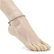 5 set di cavigliere intrecciate in cotone macramè AJEW-AN00486-04-3