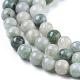 Jadéite naturel brins de perles rondes G-I163-4mm-5