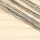 スクロールジグソーブレードスパイラル歯  木材鋸刃炭素鋼ワイヤー金属切断ハンドクラフトツール彫刻用  ステンレス鋼色  50x0.12cm WOCR-PW0006-01D-2