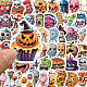 50 Stück Halloween-PVC-selbstklebende Aufkleber STIC-PW0013-009-5