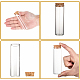 Botellas de corcho de vidrio pequeño vacío AJEW-WH0035-03-3x10cm-4