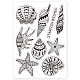 PandaHall Starfish Pattern Clear Stamps DIY-WH0167-56-682-7