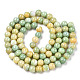 Opaque Crackle Glass Round Beads Strands GLAA-T031-10mm-01S-2