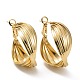 Boucles d'oreilles anneau & coeur & noeud & ronde perle d'imitation EJEW-D277-10G-2