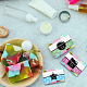 PandaHall Elite 90Pcs 9 Colors Floral Pattern Handmade Soap Paper Tag DIY-PH0005-82-4