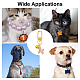 12 Uds 12 estilos decoración de colgantes de esmalte de aleación con estampado de pata de perro HJEW-PH01688-7
