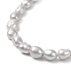 Collares de perlas naturales para mujer NJEW-JN04107-05-4