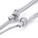 Conjuntos de fabricación de collar de cordón de poliéster encerado coreano ajustable AJEW-JB00510-4