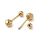 304 Stainless Steel Faceted Ball Stud Earrings for Women EJEW-Q781-17G-2