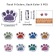 PandaHall 45 Pcs Animal Cat&Dog Paw Chunk Charms Pendants Crystal Beads Jewelry Findings for DIY Jewelry Making Necklace Bracelet (Multicolor) ENAM-PH0001-26-6