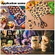 Tessuto in policotone stampato halloween DIY-WH0032-07B-5