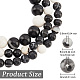 OLYCRAFT About 177Pcs Black White Zebra Jasper Beads 6mm 8mm Smooth Round Loose Gemstone Beads Natural Crystal Energy Stone Beads for DIY Crafts Bracelet Necklace Jewelry Making 3 Strand G-OC0003-48-2
