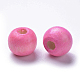 Perles en bois naturel teint X-WOOD-Q006-8mm-07-LF-2